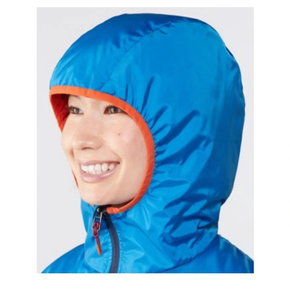 Cotopaxi Women’s Large Teca Calido Hooded Insulated Jacket NWT Blue Orange - Picture 9 of 14